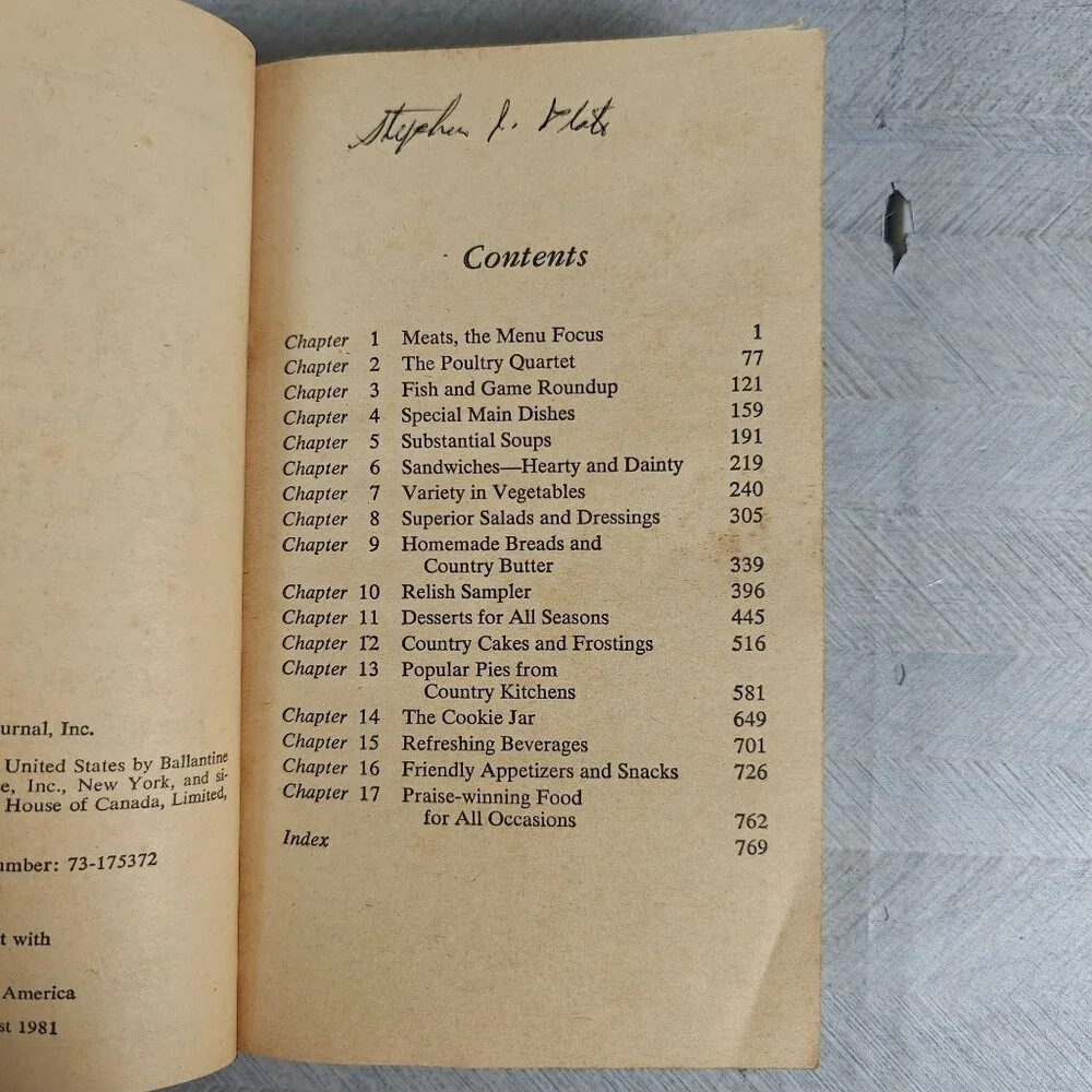 Vintage Farm Journal's Country Cookbook Revised Enlarged Edition 1981